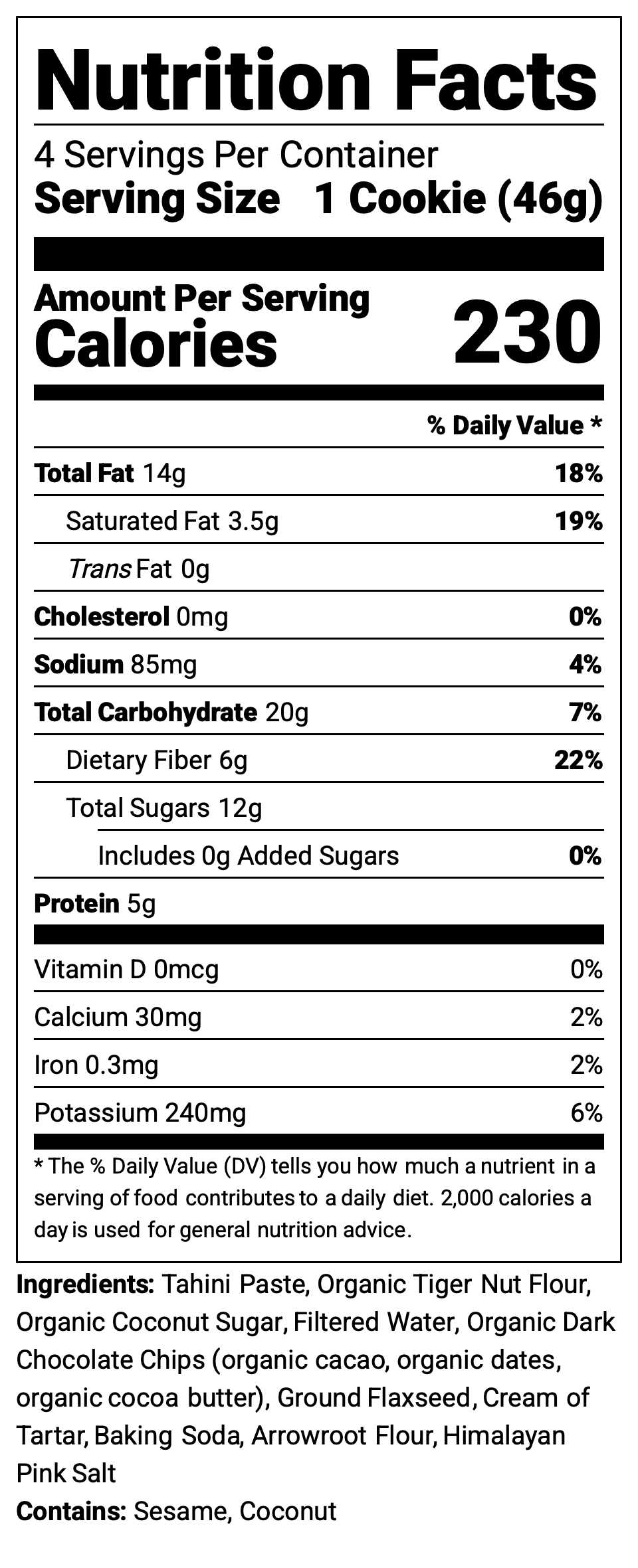 GLUTEN-FREE VEGAN CHOCOLATE-CHIP COOKIES (4 pack)