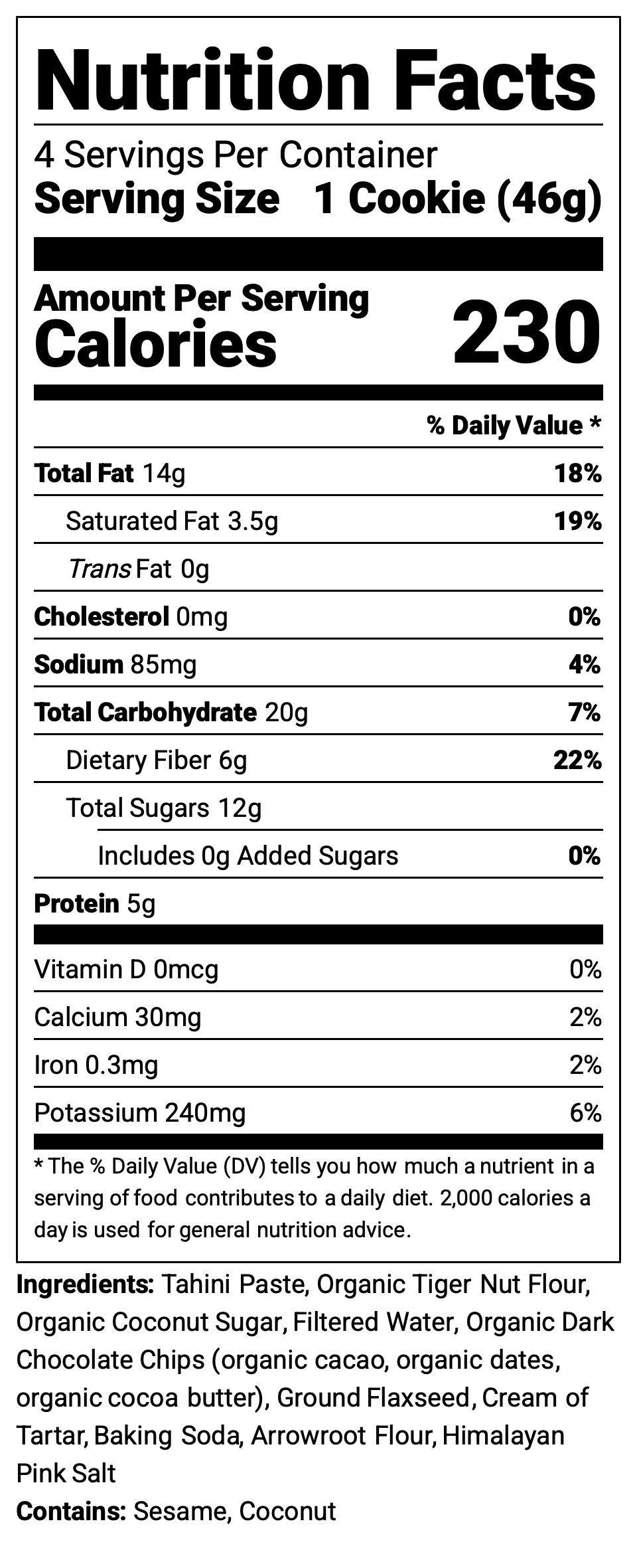 GLUTEN-FREE VEGAN CHOCOLATE-CHIP COOKIES (4 pack)