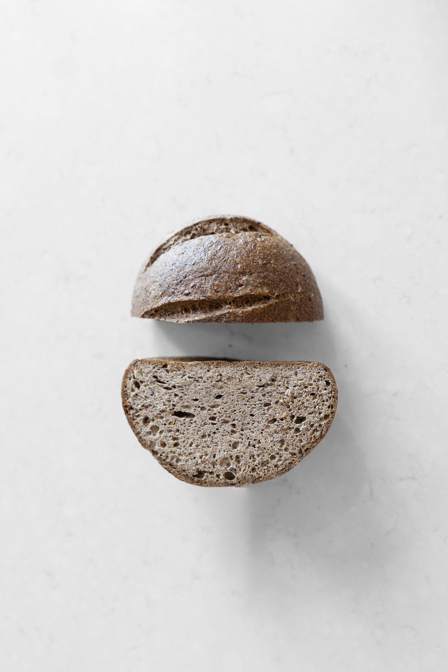DARK (FLAXSEED-ALLSPICE) SOURDOUGH GLUTEN-FREE BOULE
